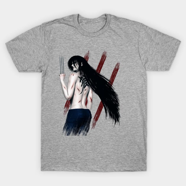 Wolf Girl T-Shirt by Liquid Feline